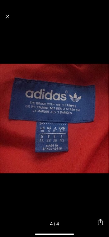 m Beden çeşitli Renk Adidas Mont