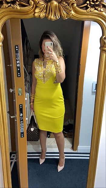 Dekolte elbise - Görsel 2