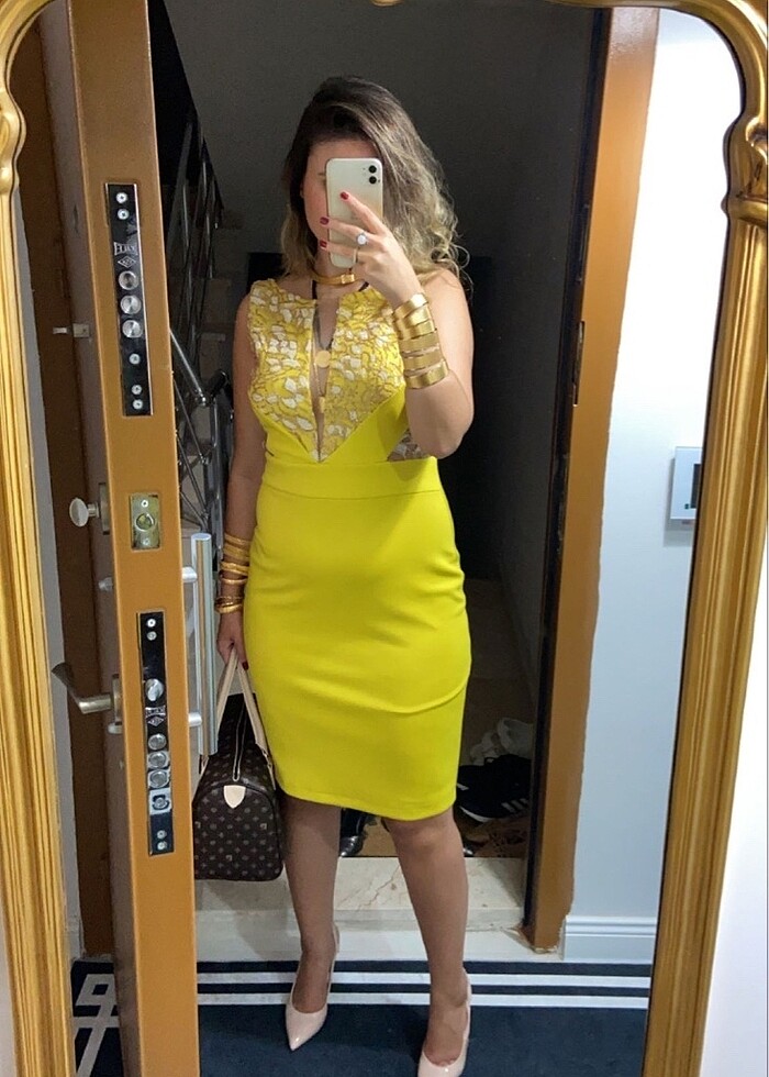 Dekolte elbise - Görsel 2