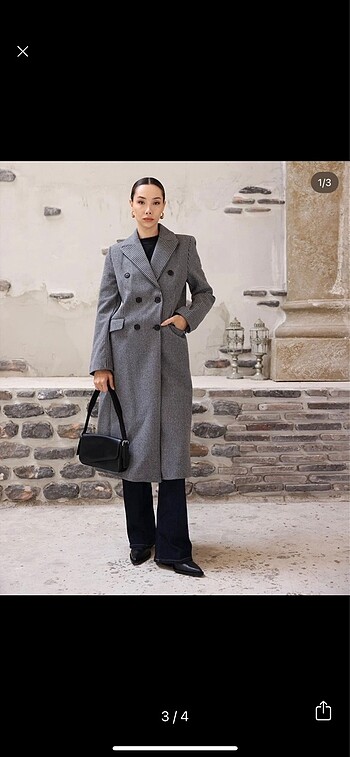 On Fashion Hiç giyilmedi astarlı kaşe kaban
