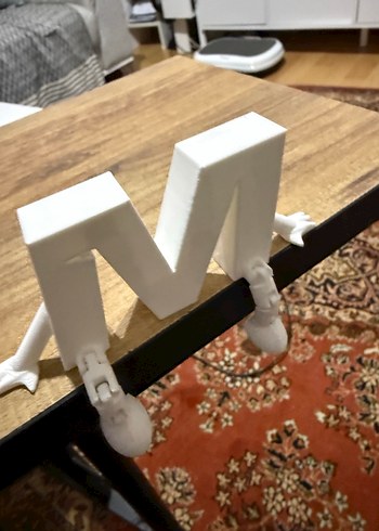 3D Baskı Harf Figürleri | Oturan Dekoratif Harfler | Kişiye Özel - Görsel 4