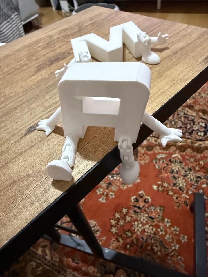 3D Baskı Harf Figürleri | Oturan Dekoratif Harfler | Kişiye Özel - Görsel 3