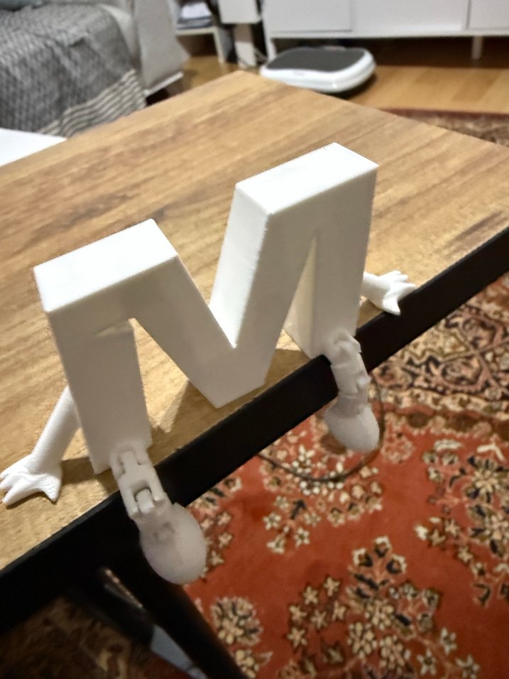 3D Baskı Harf Figürleri | Oturan Dekoratif Harfler | Kişiye Özel - Görsel 4