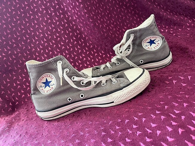 Orjinal converse gri renk bilekli ayakkabı