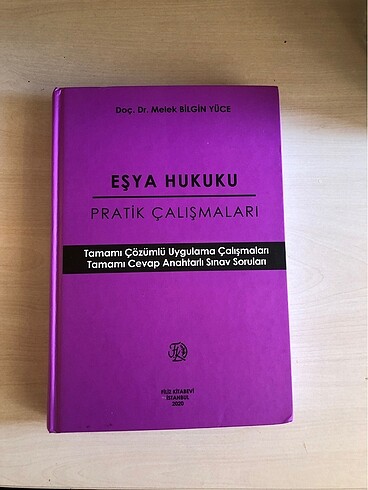 Melek Bilgin Yüce Eşya Hukuku Pratik