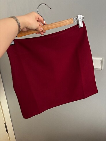 Fermuarlı günlük mini etek