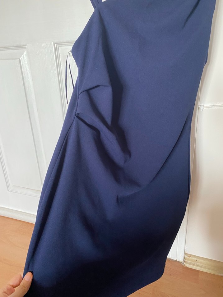 Lacivert Elbise - Görsel 3