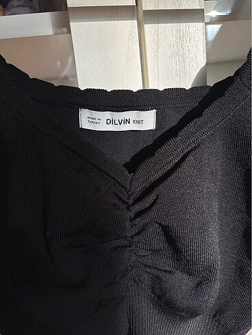 m Beden Siyah crop top