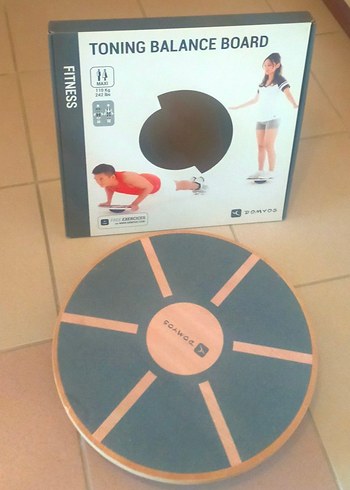 Baskılı Siyah Pilates Denge Tahtası