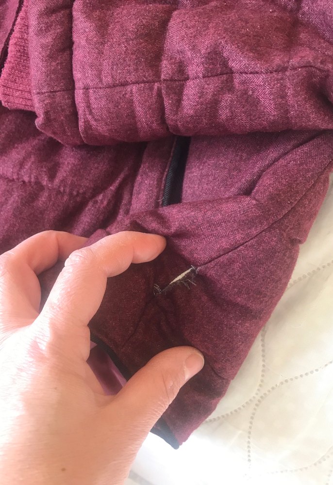 Bordo Kürklü Kadın Kışlık Mont - Görsel 2