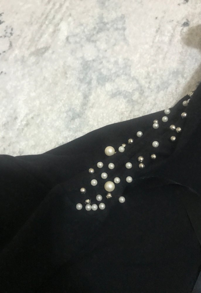 Düğmeli Siyah Kapüşonlu Kadın Sweatshirt - Görsel 2