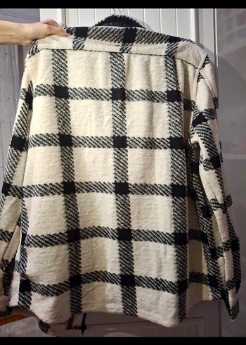 Düğmeli Ekose Desenli Kadın/erkek Gömlek - Görsel 2