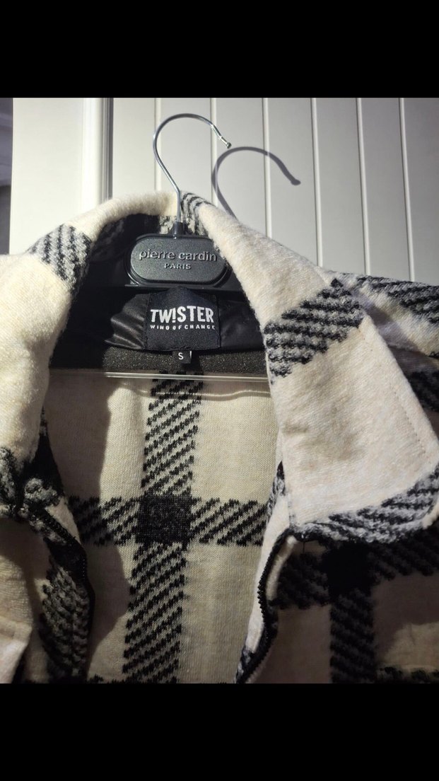 Düğmeli Ekose Desenli Kadın/erkek Gömlek - Görsel 3