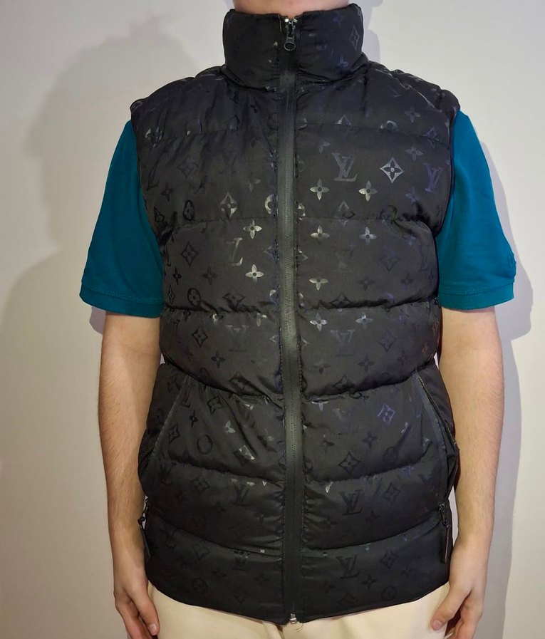 Erkek Siyah Fermuarlı Kolsuz Mont - Görsel 2