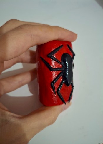 Kırmızı Örümcek Adam desenli çakmak koyma kabı - Görsel 2