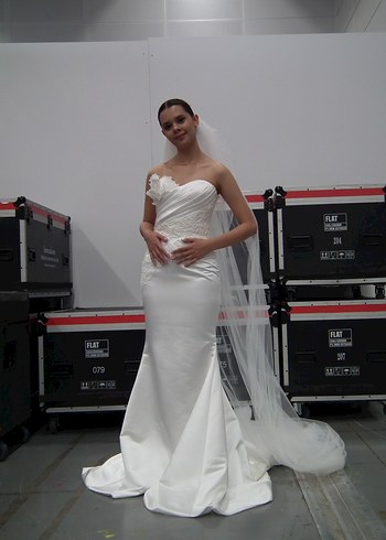 Straplez Beyaz Denizkızı Gelinlik - Görsel 11