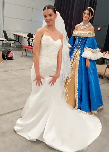 Straplez Beyaz Denizkızı Gelinlik - Görsel 10