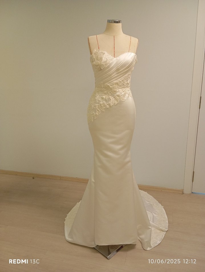 Straplez Beyaz Denizkızı Gelinlik - Görsel 5