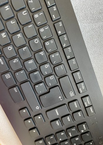 Siyah lenovo Kablosuz Klavye - Görsel 3