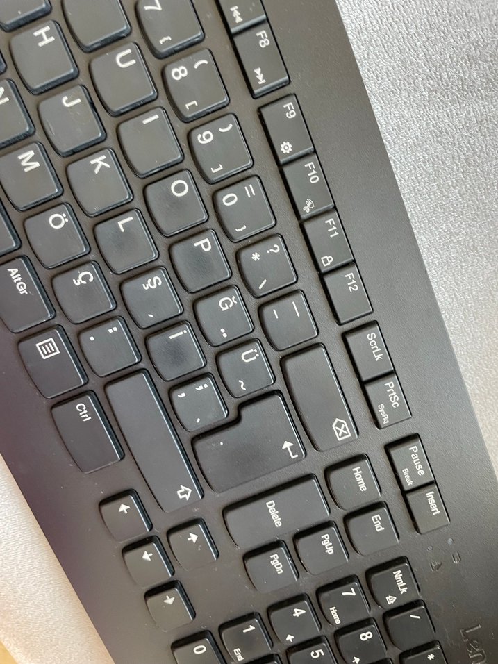 Siyah lenovo Kablosuz Klavye - Görsel 3