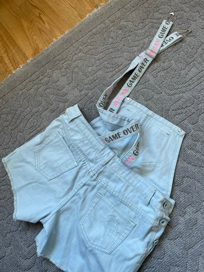 Kısa şort  Kadın Salopet - Görsel 2