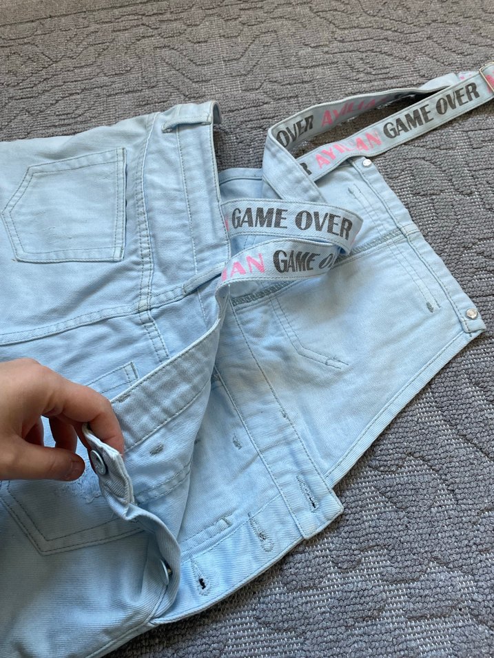 Kısa şort  Kadın Salopet - Görsel 4