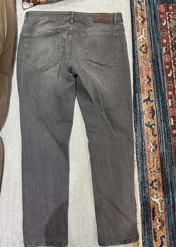 Network marka Slim Fit Gri Renk Kot Pantolon - Görsel 4