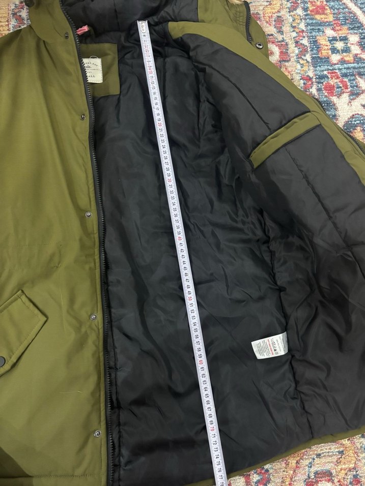 Yurtdışından Alındı Kürk Şapka Detaylı Haki Erkek Günlük Mont - Görsel 4