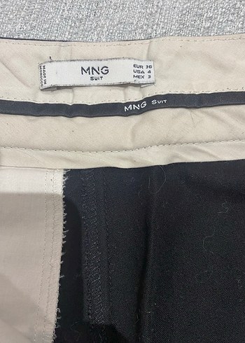 MNG Marka Siyah Kadın Kumaş Pantolon - Görsel 2