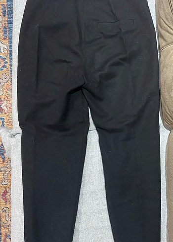 MNG Marka Siyah Kadın Kumaş Pantolon - Görsel 3