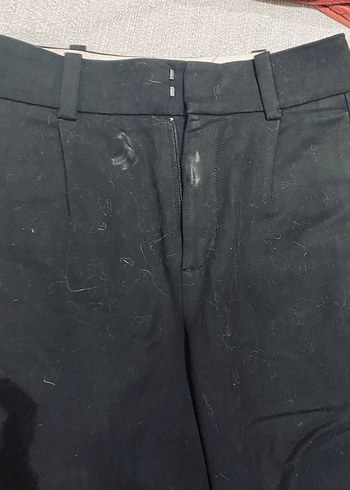 MNG Marka Siyah Kadın Kumaş Pantolon - Görsel 4