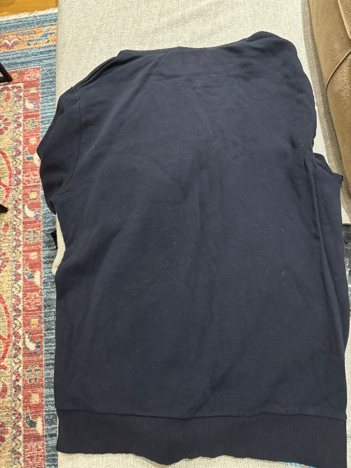 Kırmızı Lacivert Kapüşonlu Erkek Sweatshirt - Görsel 4