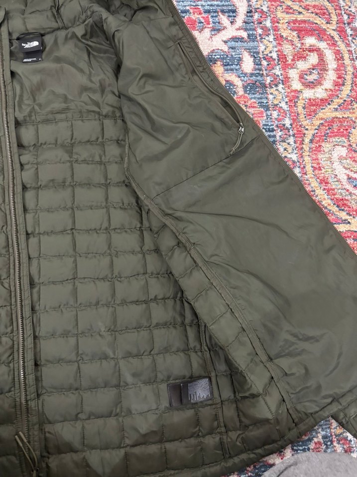 NORTH FACE Marka Fermuarlı Kapüşonlu Haki Erkek Mont - Görsel 3