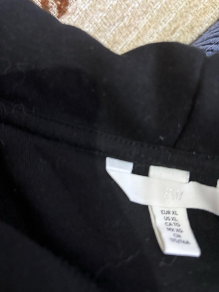 H&M Marka Siyah Fermuarlı Kadın Sweatshirt - Görsel 3