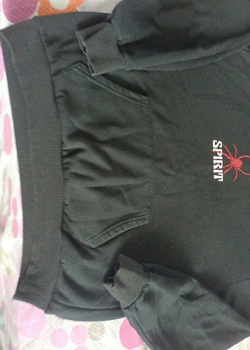 Trendyol & Milla Kapüşonlu Siyah Goth Sweatshirt