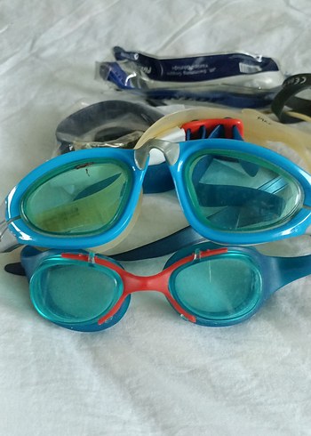 Renkli Mavi Kayışlı Yüzücü Gözlüğü - Görsel 2