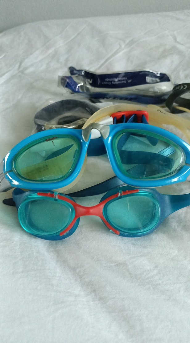 Renkli Mavi Kayışlı Yüzücü Gözlüğü - Görsel 2