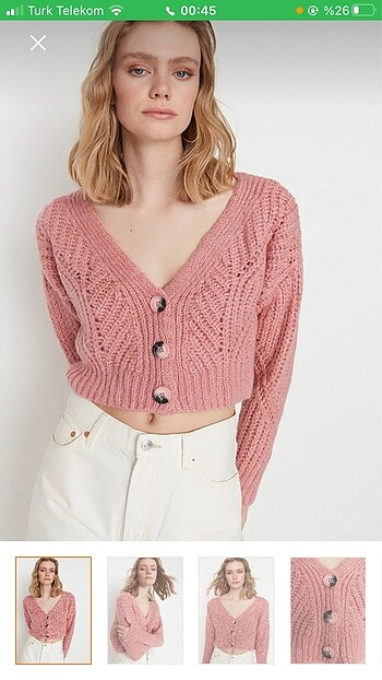 Trendyolmilla crop hırka