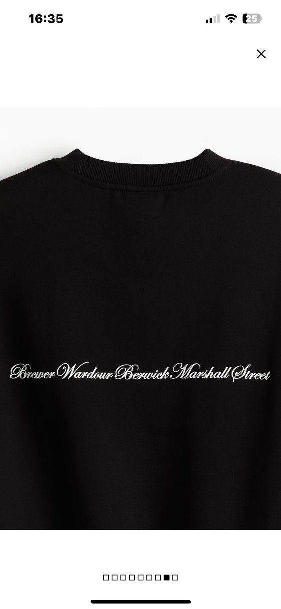 H&M ERKEK İŞLEMELİ SWEATSHİRT - Görsel 5