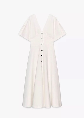 ZARA ZW COLLECTION UZUN ELBİSE - Görsel 5