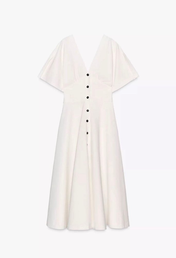 ZARA ZW COLLECTION UZUN ELBİSE - Görsel 5