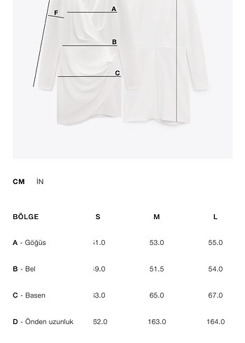 m Beden ZARA LIMITED EDITION ELBİSE