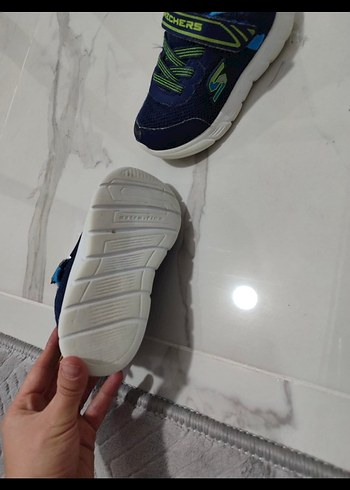 24 Beden mavi Renk Erkek Çocuk Renkli Mavi Spor Ayakkabı
