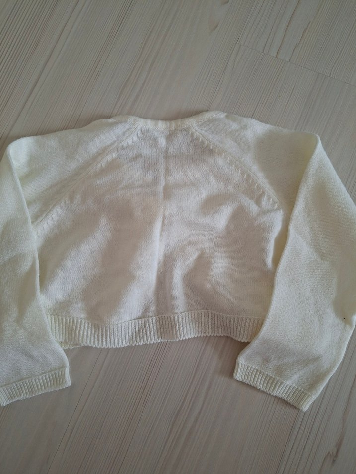 Kız Çocuk Krem Triko Bolero - Görsel 3