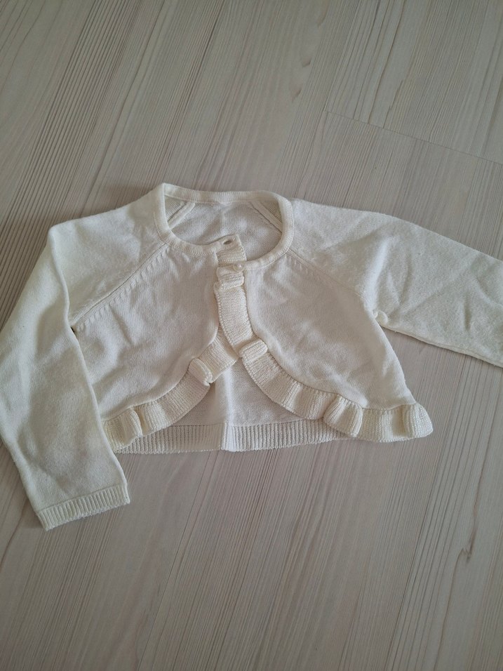 Kız Çocuk Krem Triko Bolero - Görsel 2