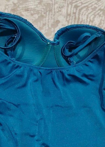 Kadın Mavi Askılı Penti Mayo - Görsel 3