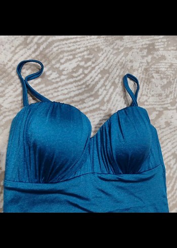 Kadın Mavi Askılı Penti Mayo - Görsel 2