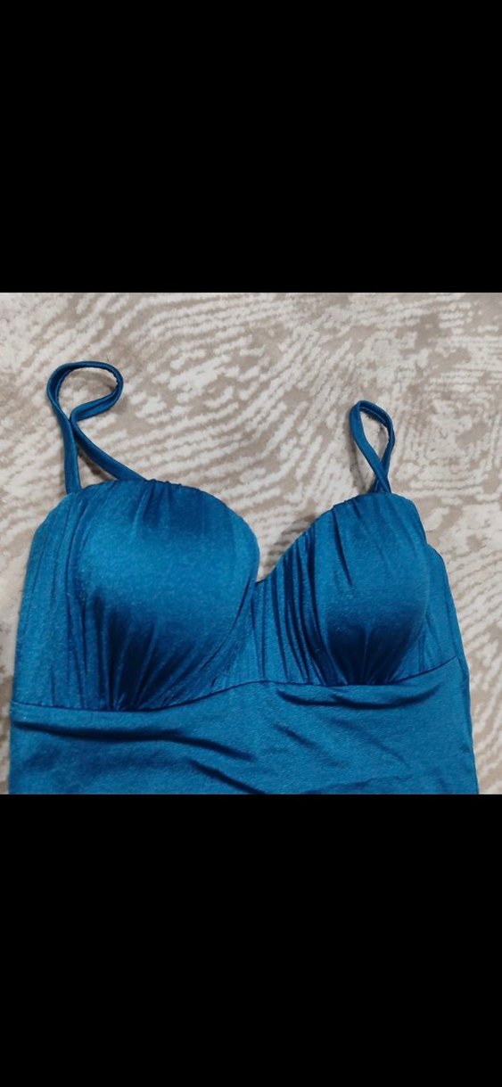 Kadın Mavi Askılı Penti Mayo - Görsel 2