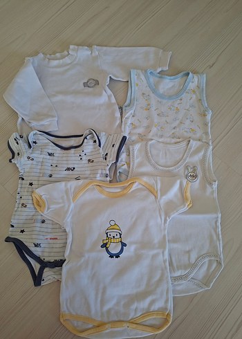 LC Waikiki 5 Adet Erkek Çocuk Bebek Çıtçıtlı Badi