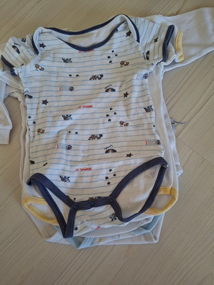 5 Adet Erkek Çocuk Bebek Çıtçıtlı Badi - Görsel 2